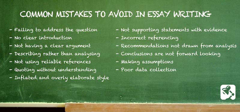 common mistakes in essays