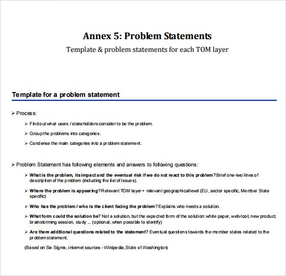 statement of the problem in research paper